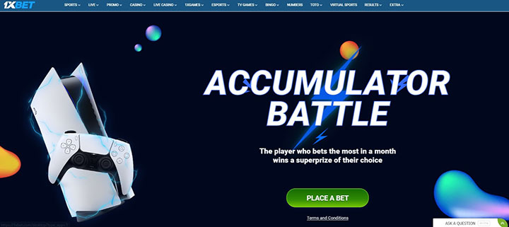 accumulator battle 1xbet
